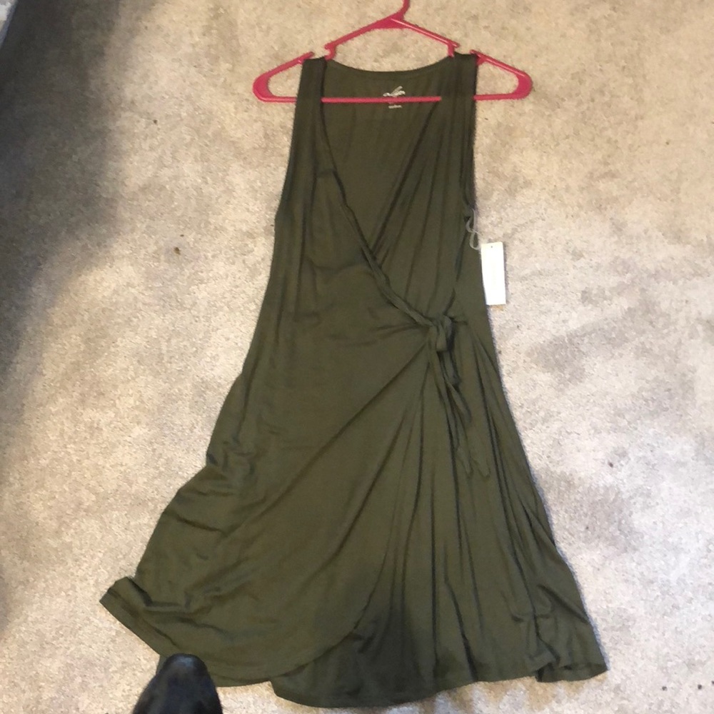 Wrap tie dress